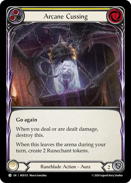 Card: Arcane Cussing (yel)