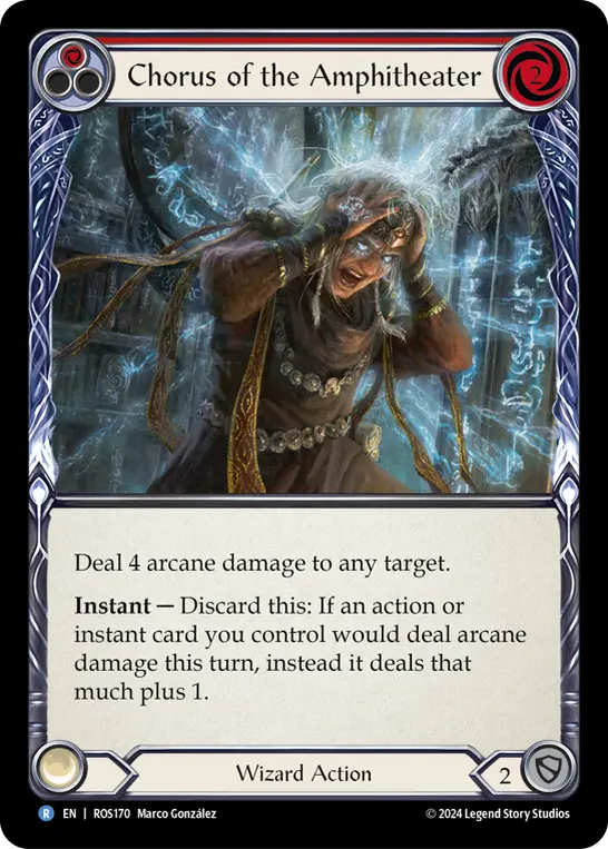 Card: Chorus of the Amphitheater (red)