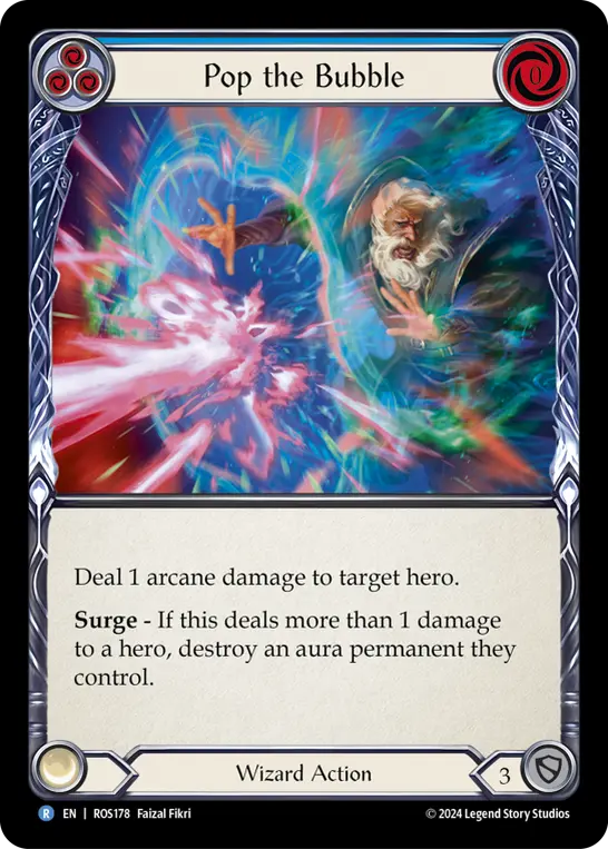 Card: Pop the Bubble (blu)