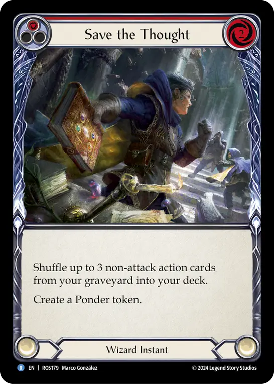 Card: Save the Thought (red)