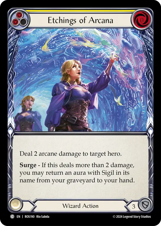 Card: Etchings of Arcana (yel)