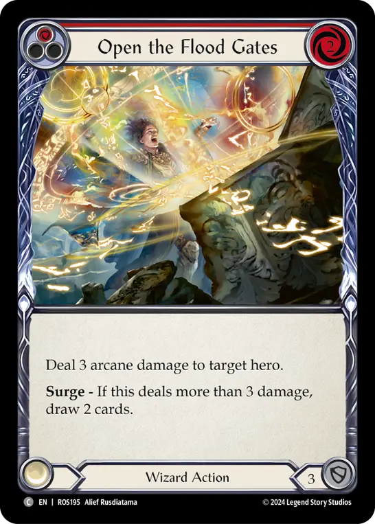 Card: Open the Flood Gates (red)