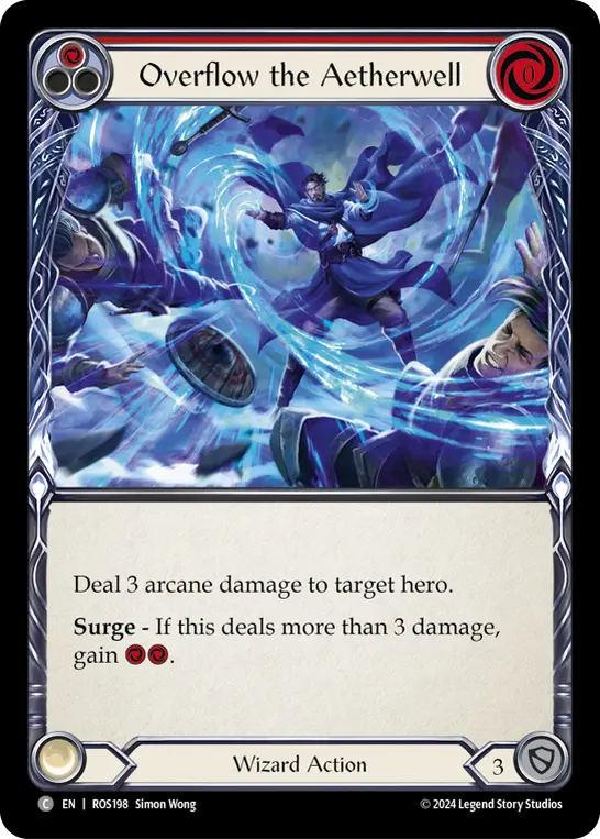 Card: Overflow the Aetherwell (red)