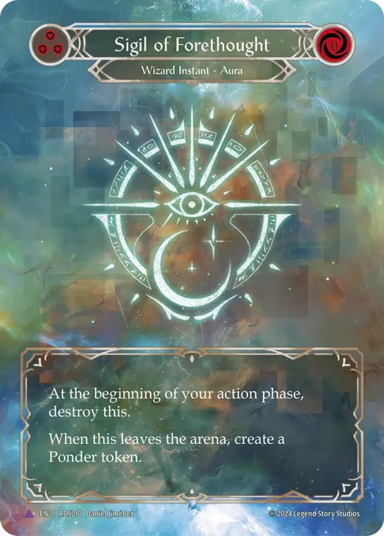 Card: Sigil of Forethought (blu)