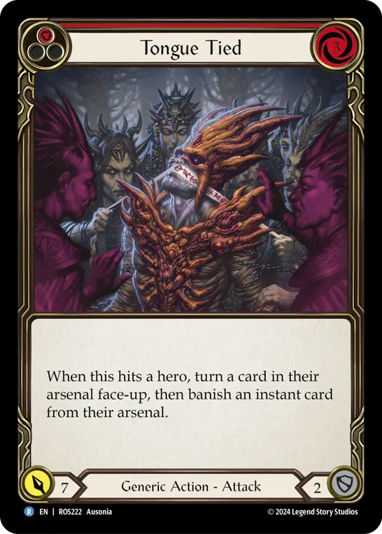 Card: Tongue Tied (red)