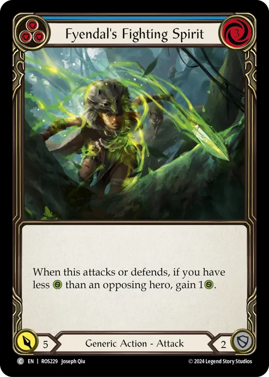 Card: Fyendal's Fighting Spirit (blu)