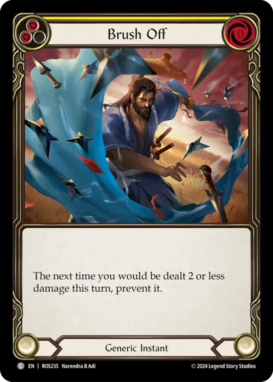 Card: Brush Off (yel)