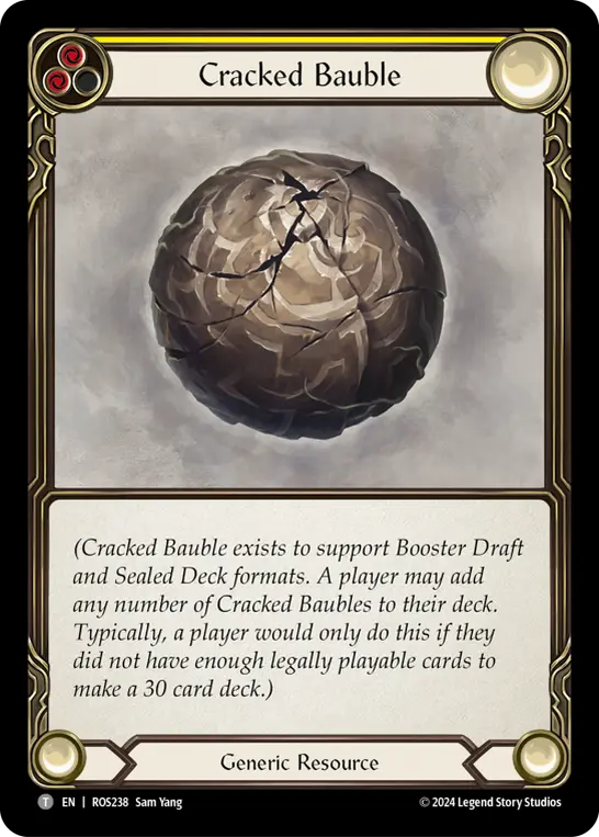 Card: Cracked Bauble (yel)