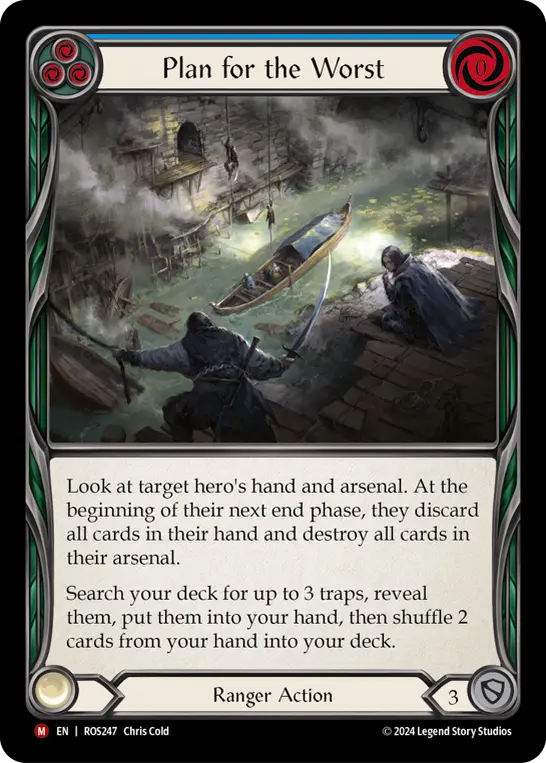 Card: Plan for the Worst (blu)