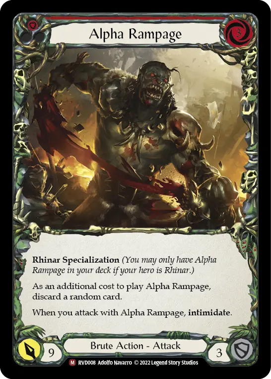 Card: Alpha Rampage (red)