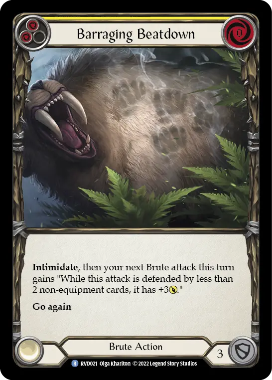 Card: Barraging Beatdown (yel)