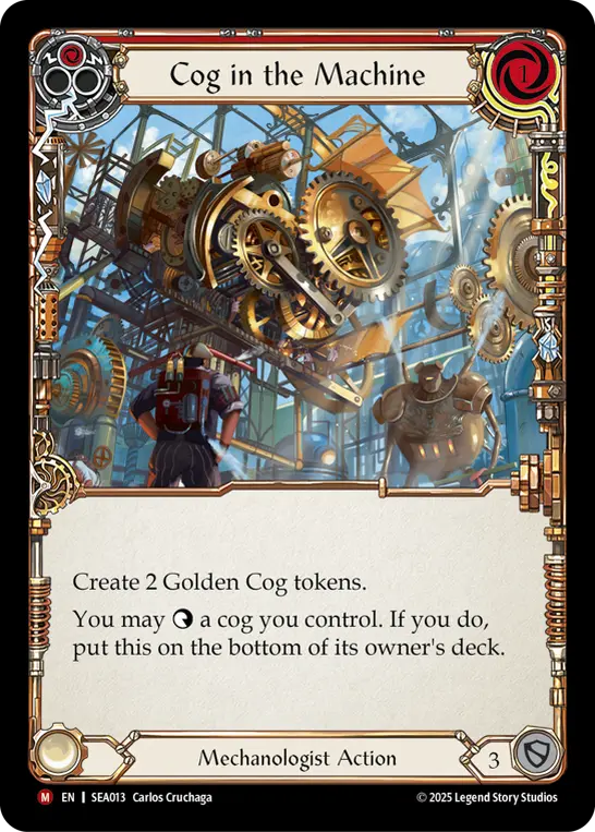 Card: Cog in the Machine (red)