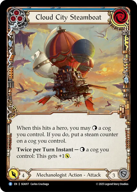Card: Cloud City Steamboat (blu)