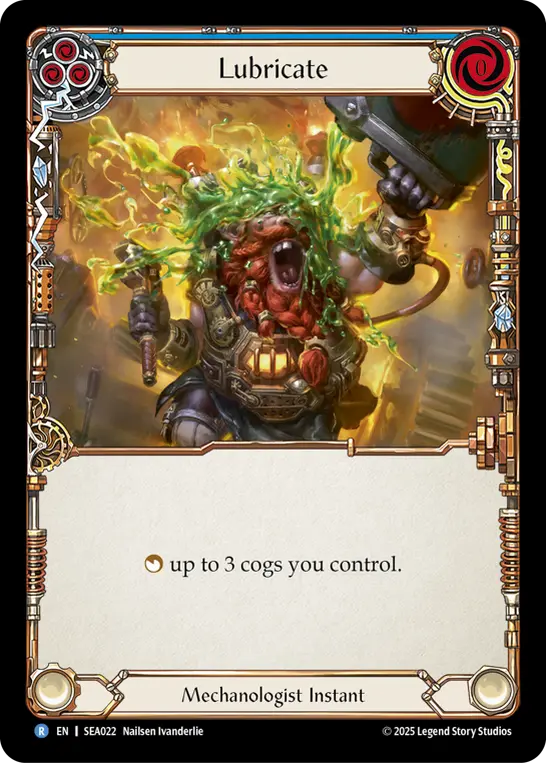 Card: Lubricate (blu)