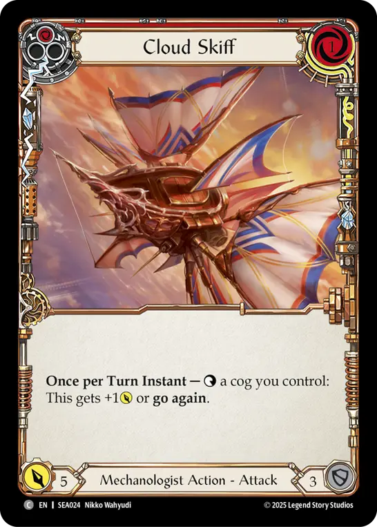 Image of the card for Cloud Skiff (Red)
