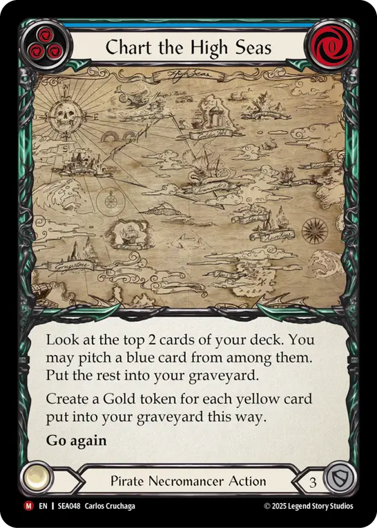 Card image of Chart the High Seas (Blue)