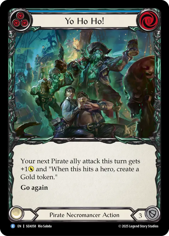 Card: Yo Ho Ho! (blu)