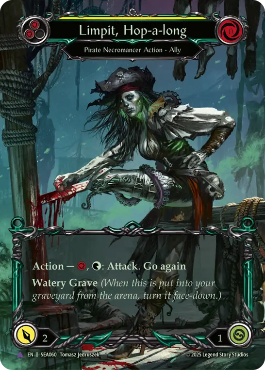 Card: Limpit, Hop-a-long (yel)