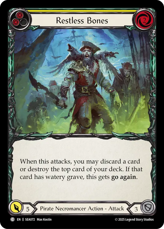 Card: Restless Bones (yel)
