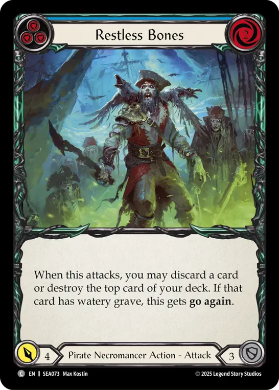 Card image of Restless Bones (Blue)