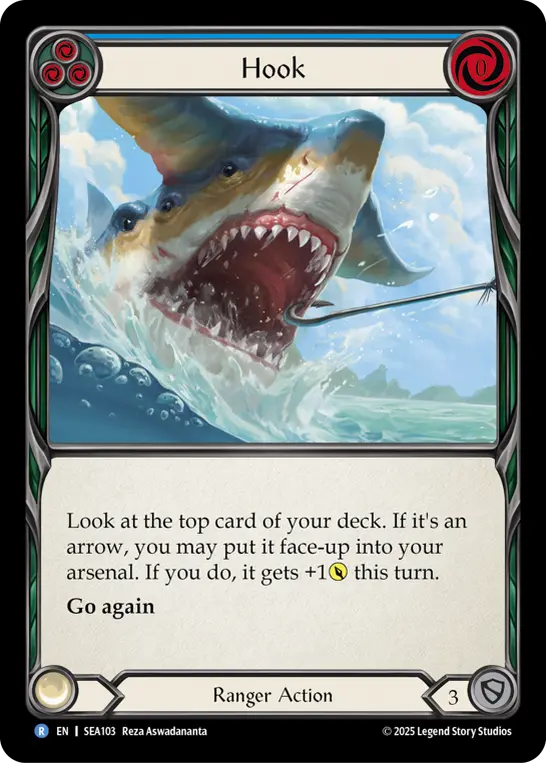 Card: Hook (blu)