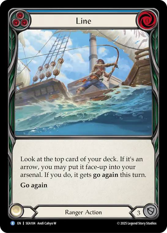 Card: Line (blu)