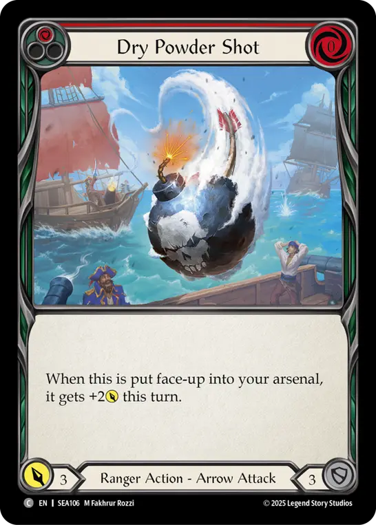 Card: Dry Powder Shot (red)