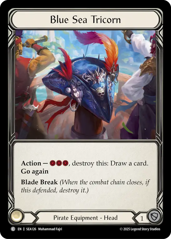 Card: Blue Sea Tricorn