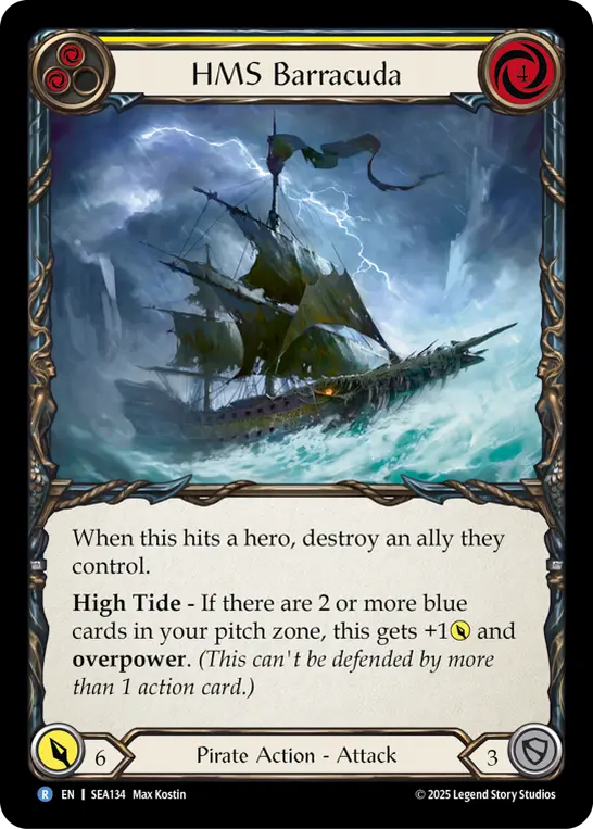 Card: HMS Barracuda (yel)