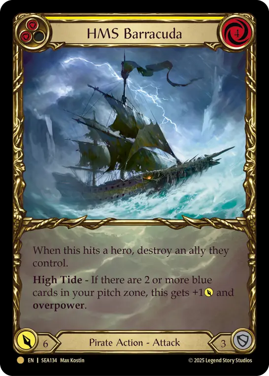 Card: HMS Barracuda (yel)