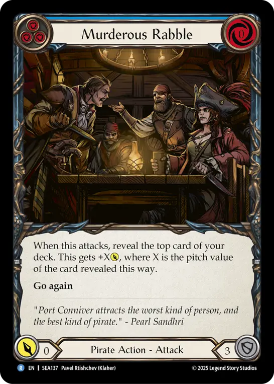 Card: Murderous Rabble (blu)