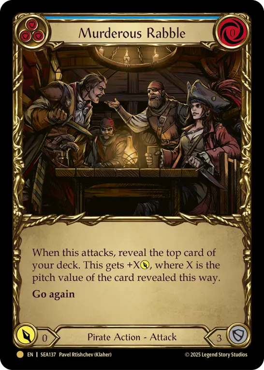 Card: Murderous Rabble (blu)