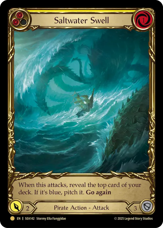 Card: Saltwater Swell (yel)