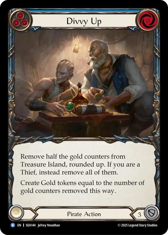 Card: Divvy Up (blu)