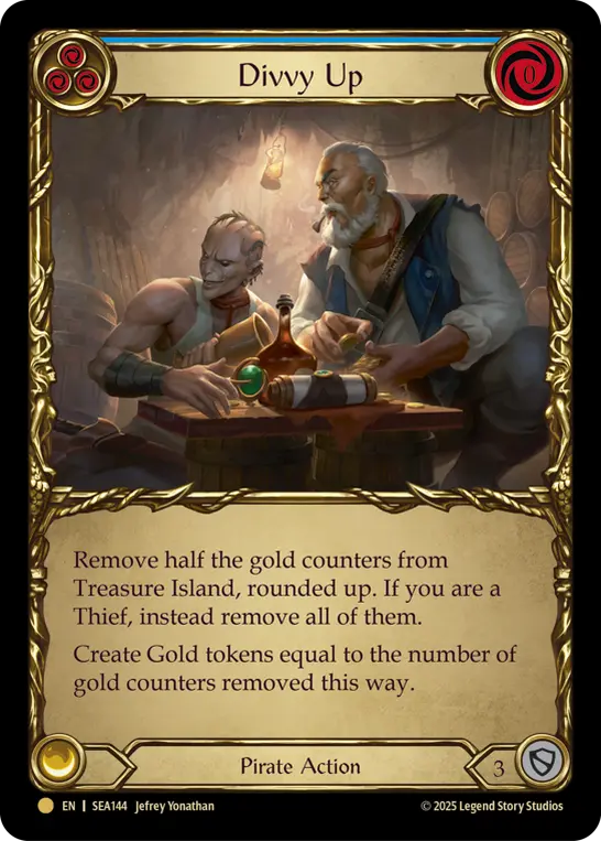 Card: Divvy Up (blu)