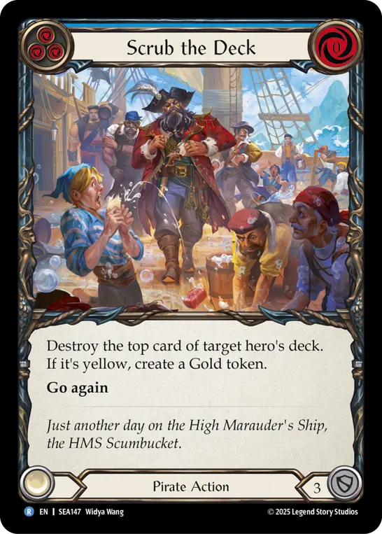 Card: Scrub the Deck (blu)