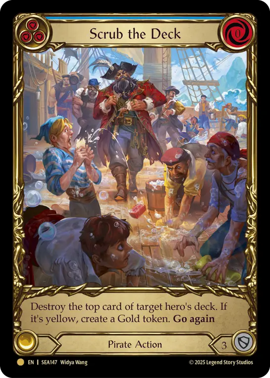 Card: Scrub the Deck (blu)