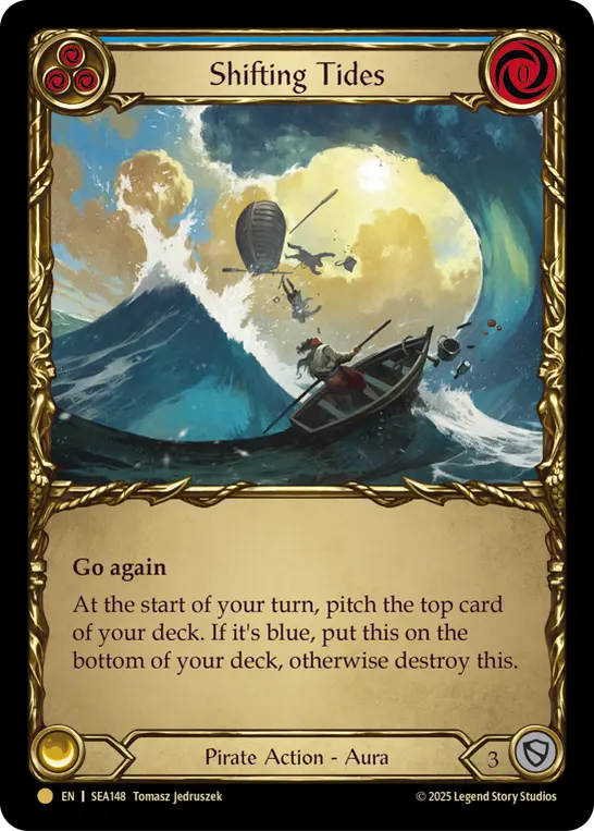 Card: Shifting Tides (blu)