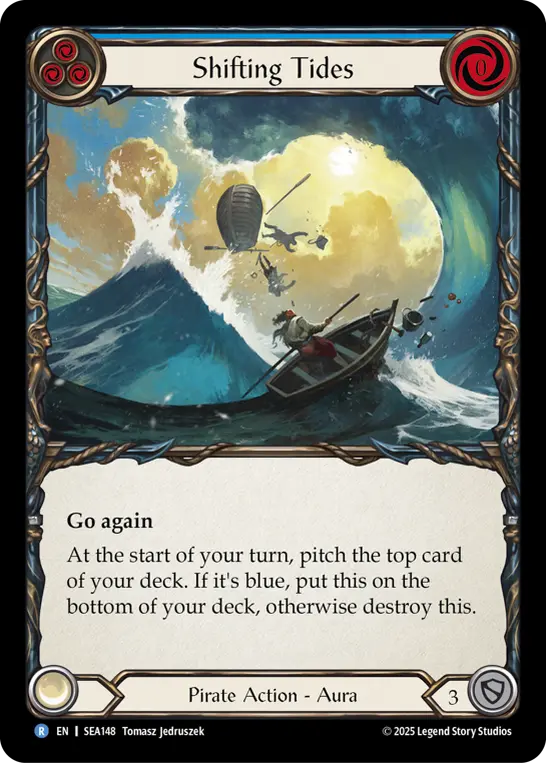 Card image of Shifting Tides (Blue)