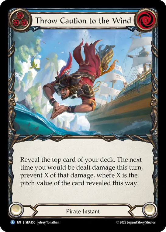 Card: Throw Caution to the Wind (blu)