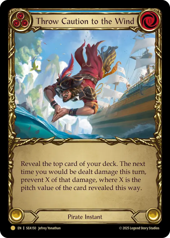 Card: Throw Caution to the Wind (blu)