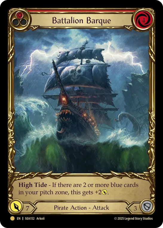 Card: Battalion Barque (red)