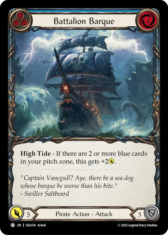 Card: Battalion Barque (blu)