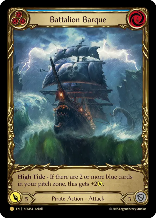 Card: Battalion Barque (blu)