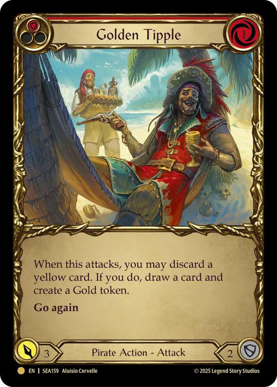 Card: Golden Tipple (red)