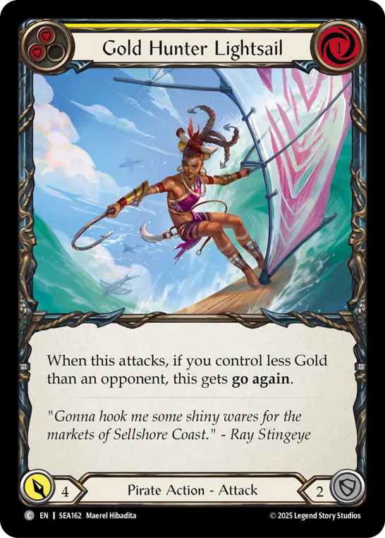 Card: Gold Hunter Lightsail (yel)