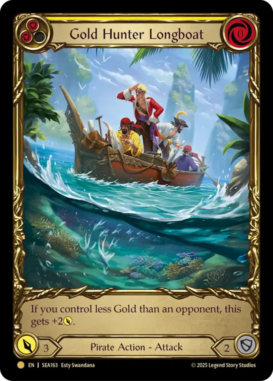 Card: Gold Hunter Longboat (yel)