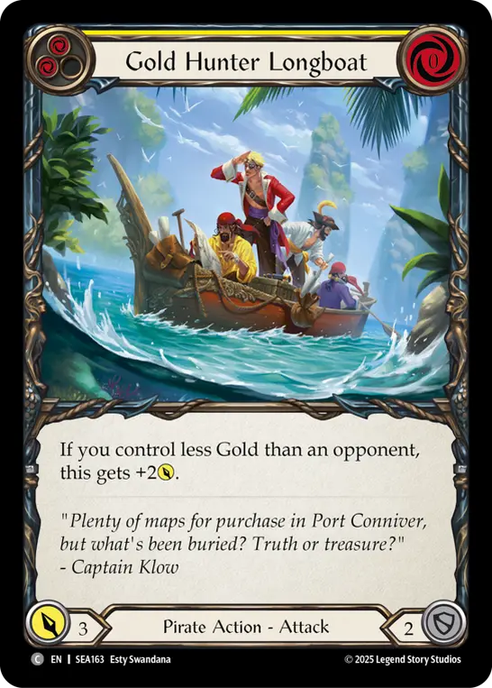 Card: Gold Hunter Longboat (yel)
