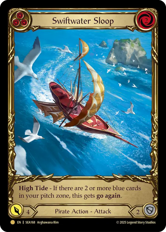 Card: Swiftwater Sloop (blu)