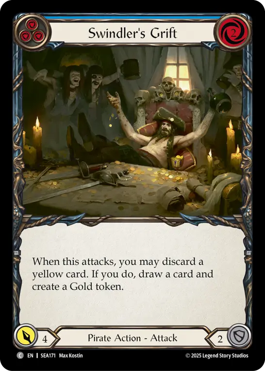 Card: Swindler's Grift (blu)